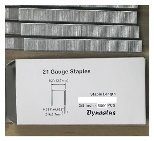 Nagelpistole, 8016LN/FS8016-B Feindraht-Lufttackerpistole BEA-Typ Gasnagler Pneumatische U-Typ-Pneumatik-Streifennagelpistole Tackerpistole,Müheloses Heften(10mm nail 5000pcs) von GUOPIN