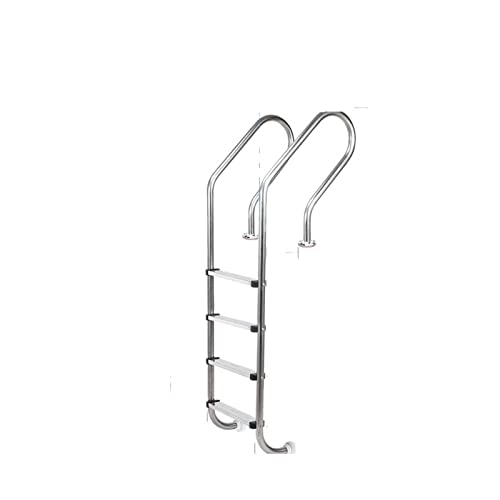 Poolleitern, Pool-Rolltreppe 304 Edelstahl-Swimmingpool-Rolltreppe Kletterleiter-Pedal-Handlauf-Ausrüstungszubehör,Robust und stabil(SF415not embeded1.5mm) von GUOPIN