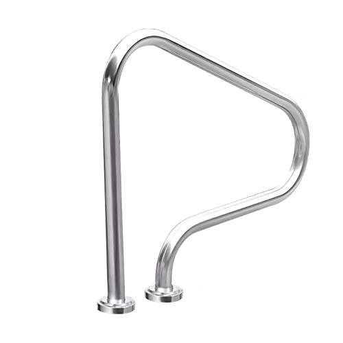 Poolleitern, Pool Rolltreppe Verdicktes Pedal 304 Edelstahl Rolltreppe Pedal Schwimmbad Rolltreppe Zubehör Handlauf Pedal,Robust und stabil von GUOPIN