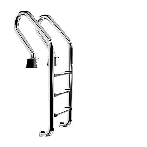 Poolleitern, Schwimmbadrolltreppe Nach Hause Schwimmbadleiter Verdickter Handlauf Aus Edelstahl 304 Schwimmbadleiter Handlaufleiter,Robust und stabil(4step ladder(not embedded)) von GUOPIN