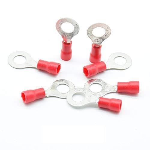 RV1.25-3 4 5 6 8 10 12 Ring Isolierdraht Stecker Elektrische Crimpanschluss Kabel-Draht-Verbindungs ​​AWG,Kompakt und leicht(50 RV1.25 6) von GUOPIN