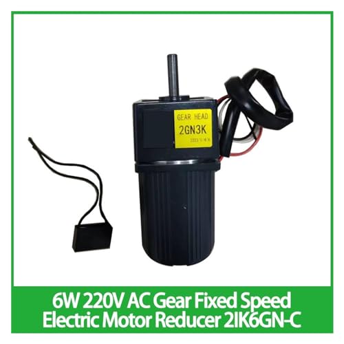 Schneckengetriebe, 6W 220 AC-triebe mit fester Drehzahl for Elektromotoren 2IK6GN-C mit einphasir asynchroner Verzörung mit Drehmoment(39RPM) von GUOPIN