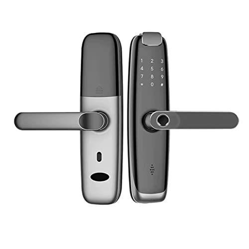 Smart Lock, Biometrisches Fingerabdruck-Türschloss BT TTlock APP Smart Digital IC Card Electronic Home Security Keyless Entry Access,Langlebig(22x235 6072) von GUOPIN