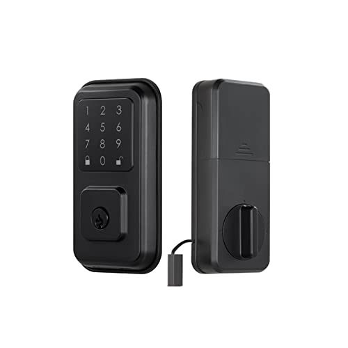 Smart Lock, TT Lock Deadbolt Smart Lock Fernbedienung Passwort/IC-Karte Biometrisches Schloss Elektronisches Autoschloss for Zuhause,Langlebig von GUOPIN