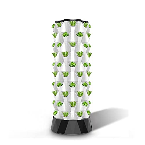 Tower Garden, Hydrokultur-Turm-Wachstumssystem, Zimmerpflanzen-Wasserkreislauf-Garten-Wachstumssysteme Vertikaler Hydrokultur-Ananas-Aeroponik-Turm für Gartenliebhaber(6-layer 48 holes) von GUOPIN