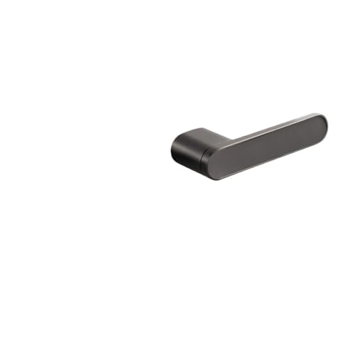 GUOQGXAY Einfaches ökologisches Türschloss Italienisches minimalistisches Zinklegierungs-Haushalts-Magnet-Stilles Schlafzimmer-Zimmer-Innen-Holztürschloss(Steel Gray Model No Keyhole) von GUOQGXAY
