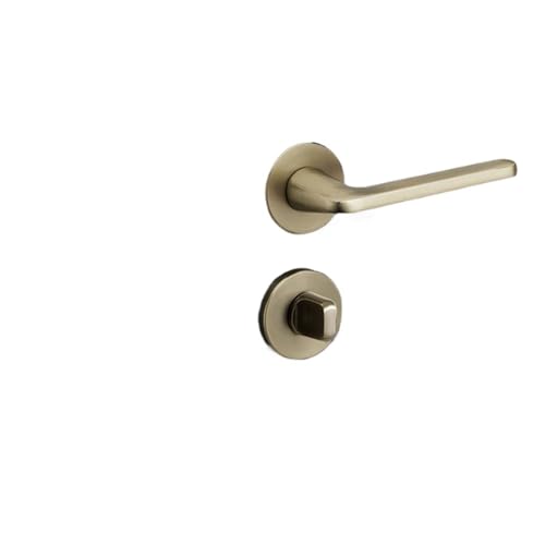 GUOQGXAY Einseitiges unsichtbares Türschloss, Innenraum, spurloses Holztürschloss, Schlafzimmer, Zinklegierung, Griff, Türschloss(Bronze invisible A01 218) von GUOQGXAY