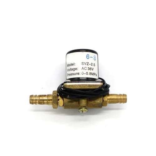 GUOQGXAY SVZ-2.5 SVZ-2.5L220V 24V 36V 220V 2-Bit 2-Wege-Messing-Magnetventil Argon-Lichtbogenschweißgerät Gasventil 8-mm-Anschluss(AC36V,SVZ-2.5L) von GUOQGXAY