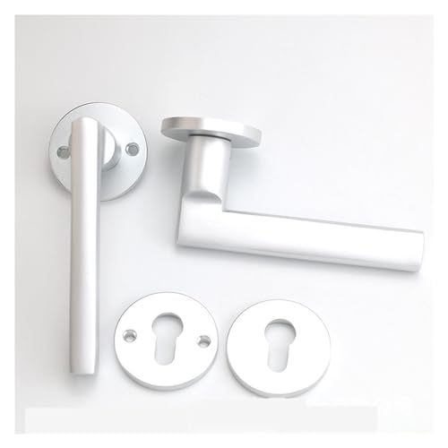 GUOQGXAY White Space Aluminium Innen Geräuschloses Türschloss Badezimmer Toilette Holztürgriff Engineering Spezial Aluminiumoxid Griffschloss(Y03 01 silent lock body) von GUOQGXAY