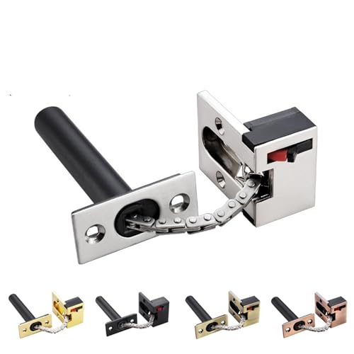 GUOQGXAY Zinklegierung Sicherheitstür Kettenschloss Extrudierter Türriegel Türschloss Home Hotel Schutzschloss Hardware 1St(Green Bronze) von GUOQGXAY