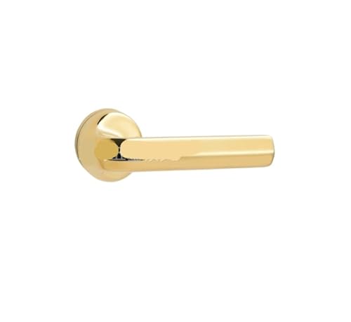 Magnetisches Türschloss aus Zinklegierung, Diebstahlschutz, mechanisches Türschloss, Innenbereich, leise, geteiltes Schloss, Schlafzimmer, Holztürgriff, schwarzes Schloss (PVD Gold 7255 magnetisch) von GUOQGXAY