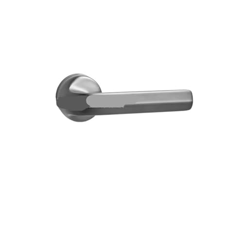 Magnetisches Türschloss aus Zinklegierung, Diebstahlschutz, mechanisches Türschloss für den Innenbereich, leise, geteiltes Schloss, Schlafzimmer, Holztürgriff, schwarzes Schloss (grauer Stahl 5845 von GUOQGXAY
