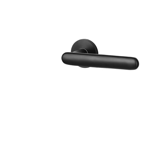 Raum Aluminium Split Lock Leise Schlafzimmer Türschloss Haushalt Schwarz Aluminium Griff Holz Türschloss(Type B split lock) von GUOQGXAY