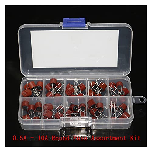 Rundsicherungs-Sortiment-Kit 0,5 A 1 A 1,25 A 2 A 3,15 A 4 A 5 A 6,3 A 8 A 10 A Rundsicherungs-Sortiment-Kit 0,5 A 1 A 1,25 A 2 A 3,15 A 4 A 5 A 6,3 A 8 A 10 A von GUOQGXAY