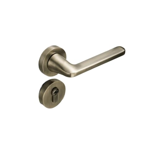 Türschloss Innen Schlafzimmer Tür Haushalt Magnetische Stille Tür Griff Gelb Bronze Split Lock Zimmer Türschloss(Bronze magnetic) von GUOQGXAY
