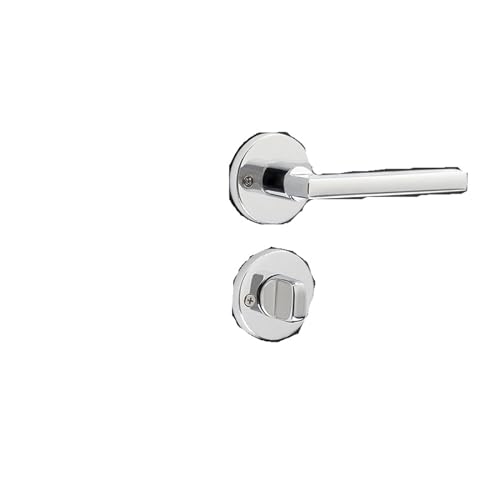 Unsichtbares Holztürschloss Geheimtür Split Single Tongue Lock Innen Zimmer Schlafzimmer Griff Zinklegierung Geheimschloss Türschloss(Bright chrome A01 05) von GUOQGXAY