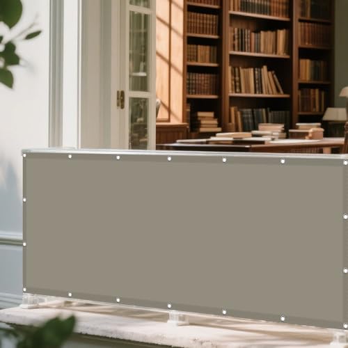 Sonnenschutz Sonnensegel 102 x 385 cm Rechteckig Wasserdicht 98% UV Schutz Segel Baldachin Segeltuch Stoff mit Ösen Segeltuch 4 × 1.5 M Seile für Garten Balkon, Taupe Sonnenschutz Sonnensegel 102 x 385 cm Rechteckig Wasserdicht 98% UV Schutz Segel Baldachin Segeltuch Stoff mit Ösen Segeltuch 4 × 1.5 M Seile für Garten Balkon, Taupe von GUOYFEN