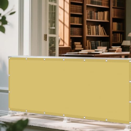 Sonnenschutz Sonnensegel 282 x 315 cm Rechteckig Wasserdicht 98% UV Schutz Segel Baldachin Segeltuch Stoff mit Ösen Segeltuch 4 × 1.5 M Seile für Garten Balkon, Sandgelb Sonnenschutz Sonnensegel 282 x 315 cm Rechteckig Wasserdicht 98% UV Schutz Segel Baldachin Segeltuch Stoff mit Ösen Segeltuch 4 × 1.5 M Seile für Garten Balkon, Sandgelb von GUOYFEN