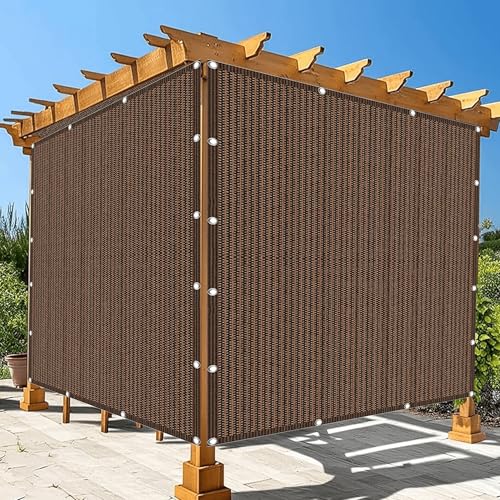 Sonnensegel 195 x 270 cm Rechteckig Atmungsaktiv 98% UV Schutz Wetterschutz Segel Baldachin mit Ösen Segeltuch 4 × 1.5 M Seile für Draußen Patio Terrasse Camping, braun Sonnensegel 195 x 270 cm Rechteckig Atmungsaktiv 98% UV Schutz Wetterschutz Segel Baldachin mit Ösen Segeltuch 4 × 1.5 M Seile für Draußen Patio Terrasse Camping, braun von GUOYFEN