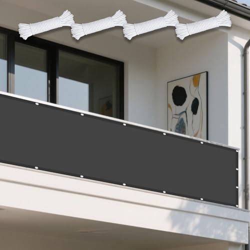 Sonnensegel Wasserdicht Rechteckig mit Ösen 470 x 550 cm Rechteckig Wasserdicht 98% UV Schutz Sichtschutz Windschutz Tarp Vielen Größen mit Spannseilen für Terrasse Balkon, Dunkelgrau Sonnensegel Wasserdicht Rechteckig mit Ösen 470 x 550 cm Rechteckig Wasserdicht 98% UV Schutz Sichtschutz Windschutz Tarp Vielen Größen mit Spannseilen für Terrasse Balkon, Dunkelgrau von GUOYFEN
