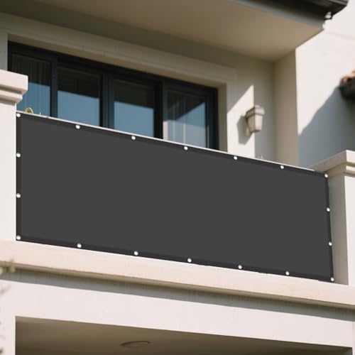 Sonnensegel Wasserfest 152 x 315 cm Rechteckig Wasserdicht 98% UV Schutz Beschattungsnetz Sonnencreme Vielen Größen mit Spannseilen für Garten Balkon & Terrasse, Dunkelgrau Sonnensegel Wasserfest 152 x 315 cm Rechteckig Wasserdicht 98% UV Schutz Beschattungsnetz Sonnencreme Vielen Größen mit Spannseilen für Garten Balkon & Terrasse, Dunkelgrau von GUOYFEN