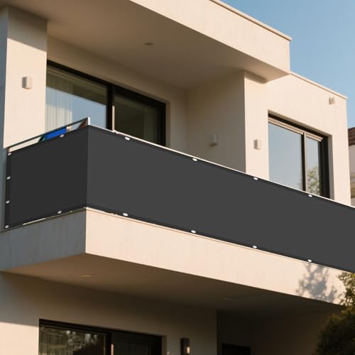 Sonnensegel mit Ösen 142 x 162 cm Rechteckig Wasserdicht 98% UV Schutz Schattiernetz Vielen Größen mit Spannseilen für Patio Hinterhof Rasengarten, Dunkelgrau Sonnensegel mit Ösen 142 x 162 cm Rechteckig Wasserdicht 98% UV Schutz Schattiernetz Vielen Größen mit Spannseilen für Patio Hinterhof Rasengarten, Dunkelgrau von GUOYFEN