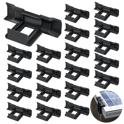 GUOYIHUA Solarpanel Wasserablauf Clips 20 Stück, Photovoltaik Module Reinigungsclips, 30mm PV Module Entwässerung Clips für Solarmodul Wasserablauf von GUOYIHUA