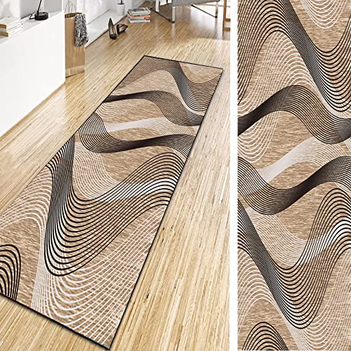 GUOYUYU Läufer Teppich 120x320cm rutschfest Waschbar Holzbrett Muster Bunter Modern Küchenläufer Flurteppich Flurläufer für Teppichlaeufer, rutschfest Und Küchenläufer, F von GUOYUYU