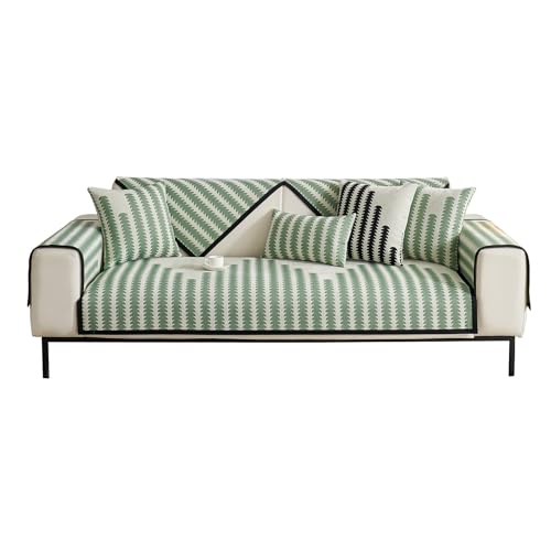 GUOYUYU Sofa Überwurf 120 x 140 cm Staubdicht Schmutzabweisend, Sofa Überzug 1/2/3/4 Sitzer L Form Sofa Cover, Couch Sofa Home Decoration, Grün von GUOYUYU