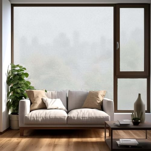 Milchglasfolie Selbstklebend 50 x 140 cm Blickdicht, Statisch Haftend Zuschneidbare, Fensterfolie Selbstklebend Motiv für Wohnzimmer, Schlafzimmer, Küche, Rein matt Milchglasfolie Selbstklebend 50 x 140 cm Blickdicht, Statisch Haftend Zuschneidbare, Fensterfolie Selbstklebend Motiv für Wohnzimmer, Schlafzimmer, Küche, Rein matt von GUOYUYU