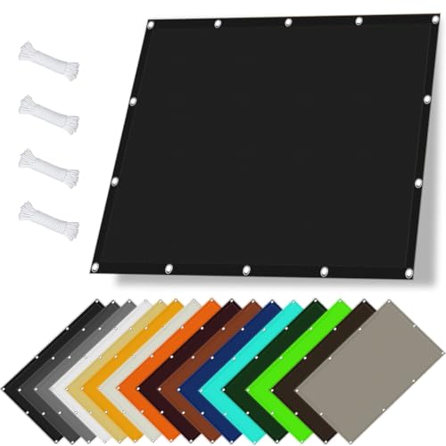 Segeltuch mit Ösen 465 x 700 cm Markisenstoff, UV Schutz 98%, Hitzeschutz, Schattierungsnetz mit Ösen Sonnensegel Nach Mass inkl Befestigungsseile für Patio, Schwimmbad, Schwarz Segeltuch mit Ösen 465 x 700 cm Markisenstoff, UV Schutz 98%, Hitzeschutz, Schattierungsnetz mit Ösen Sonnensegel Nach Mass inkl Befestigungsseile für Patio, Schwimmbad, Schwarz von GUOYUYU
