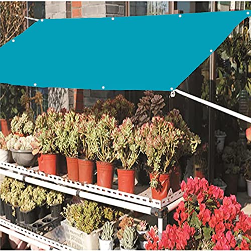 Sonnensegel Sonnenschutz 2x9m Atmungsaktiv Wasserdurchlässig Sonnenschutz Sunsegel Rechteckig mit Ösen für Garten Terrasse Camping, Blau von GUOYUYU