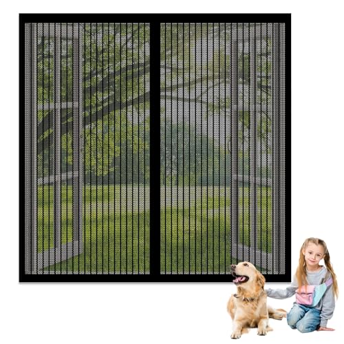Fliegengitter Fenster Magnet 109 x 101 cm Insektenschutz Magnet Fliegenvorhang Ohne Bohren Klebemontage für Balkonfenster Wohnzimmer Terrassenfenster, Schwarz Fliegengitter Fenster Magnet 109 x 101 cm Insektenschutz Magnet Fliegenvorhang Ohne Bohren Klebemontage für Balkonfenster Wohnzimmer Terrassenfenster, Schwarz von GUOZHEN