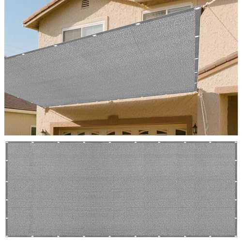 Sonnensegel Rechteckig Atmungsaktiv 120 x 370 cm Rechteckig Atmungsaktiv 98% UV Schutz Außenbereich Outdoor Sonnennetz inkl Befestigungsseile für Garten Balkon, Hellgrau Sonnensegel Rechteckig Atmungsaktiv 120 x 370 cm Rechteckig Atmungsaktiv 98% UV Schutz Außenbereich Outdoor Sonnennetz inkl Befestigungsseile für Garten Balkon, Hellgrau von GUOZHEN