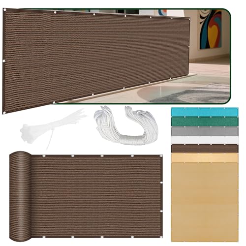 Sonnensegel mit Ösen 550 x 597 cm Rechteckig Atmungsaktiv 98% UV Schutz Sonnenschutz Schattensegel mit Ösen Reißfest Wetterfest UV Schutz Ohne Bohren für Terrasse Camping, braun Sonnensegel mit Ösen 550 x 597 cm Rechteckig Atmungsaktiv 98% UV Schutz Sonnenschutz Schattensegel mit Ösen Reißfest Wetterfest UV Schutz Ohne Bohren für Terrasse Camping, braun von GUOZHEN