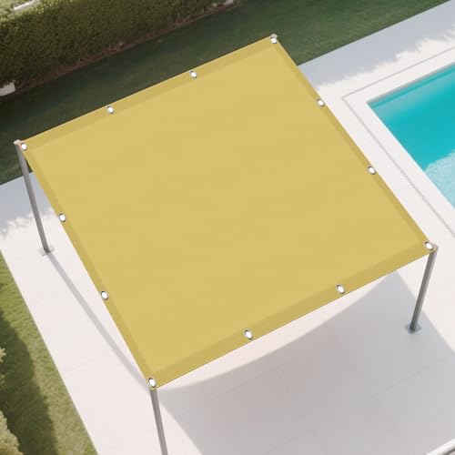 Wasserdicht Sonnensegel 190 x 700 cm Rechteckig Wasserdicht 98% UV Schutz Segeltuch mit Spannseilen mit Ösen für Garten Camping, Creme Farben Wasserdicht Sonnensegel 190 x 700 cm Rechteckig Wasserdicht 98% UV Schutz Segeltuch mit Spannseilen mit Ösen für Garten Camping, Creme Farben von GUOZHEN