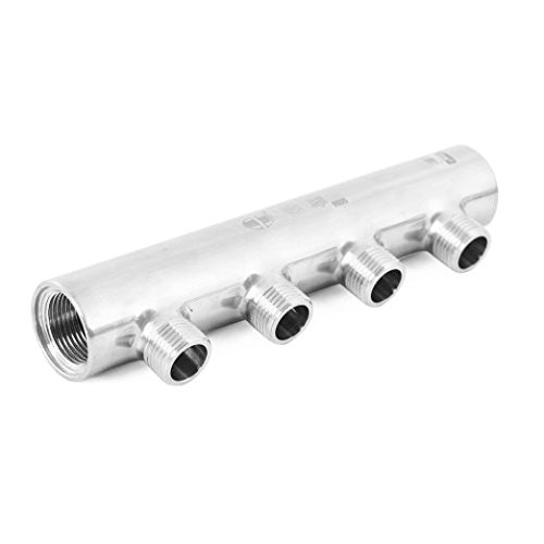 Kingbull 4-Wege Schlauchverteiler Hochwertigem Edelstahl Wasser Mannigfaltigkeit Edelstahl Verteiler Für Wasseranschluss Air Flow Pumpe Tubing Einkopf von GUPOMT