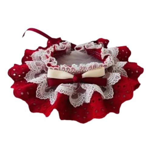 Bowknot Spitzenverstellbare Kätzchen Welpen Halsband Pet Bib Yorkshire Terrier Mops Chihuahuas Party Hochzeitsbedarf,Rot,S 20-25 cm Bowknot Spitzenverstellbare Kätzchen Welpen Halsband Pet Bib Yorkshire Terrier Mops Chihuahuas Party Hochzeitsbedarf,Rot,S 20-25 cm von GUQOFAIE