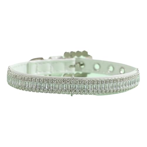 Faux Pearl Dog Cat Catar Mit Funkelnden Kristalldiamantkatze Einstellbarer PU -Lederkragen Für Pudel Shiba Inu Pomeranian,D,S Faux Pearl Dog Cat Catar Mit Funkelnden Kristalldiamantkatze Einstellbarer PU -Lederkragen Für Pudel Shiba Inu Pomeranian,D,S von GUQOFAIE