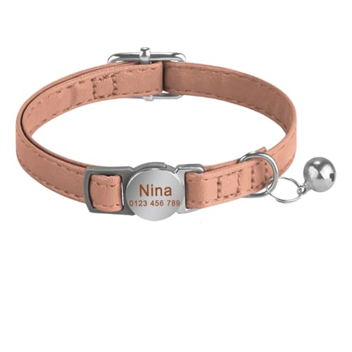 Personalisierte Leder -Haustierkragen Mit ID -Teller Bell Yorkshire Terrier Shiba Inu Mops Chihuahua Sicherheitshalter,A,19-30 cm Personalisierte Leder -Haustierkragen Mit ID -Teller Bell Yorkshire Terrier Shiba Inu Mops Chihuahua Sicherheitshalter,A,19-30 cm von GUQOFAIE