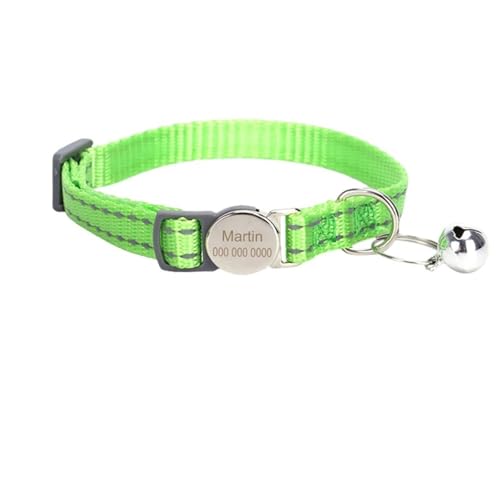 Personalisierte Namekitters Welpen Halsband Custom Anti-Lost DIY Tags Pugs Yorkshire Terrier Chihuahuas Kragen,Hellgrün,19-30 cm Personalisierte Namekitters Welpen Halsband Custom Anti-Lost DIY Tags Pugs Yorkshire Terrier Chihuahuas Kragen,Hellgrün,19-30 cm von GUQOFAIE