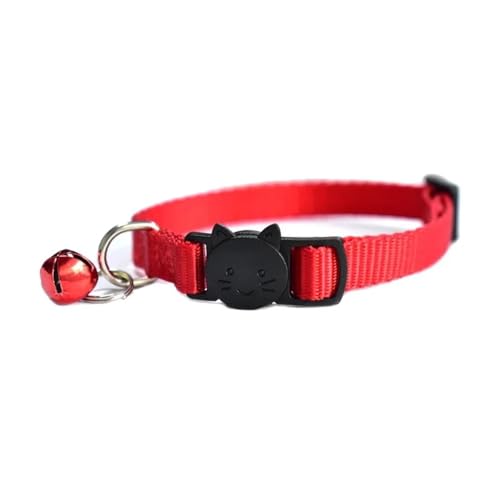 Personalisierter Gestickter Name ID Tag Nylon Kätzchen Welpe Einstellbarer Kragen Mit Bell Für Yorkshire Terrier Mops Chihuahua,Rot,S Personalisierter Gestickter Name ID Tag Nylon Kätzchen Welpe Einstellbarer Kragen Mit Bell Für Yorkshire Terrier Mops Chihuahua,Rot,S von GUQOFAIE