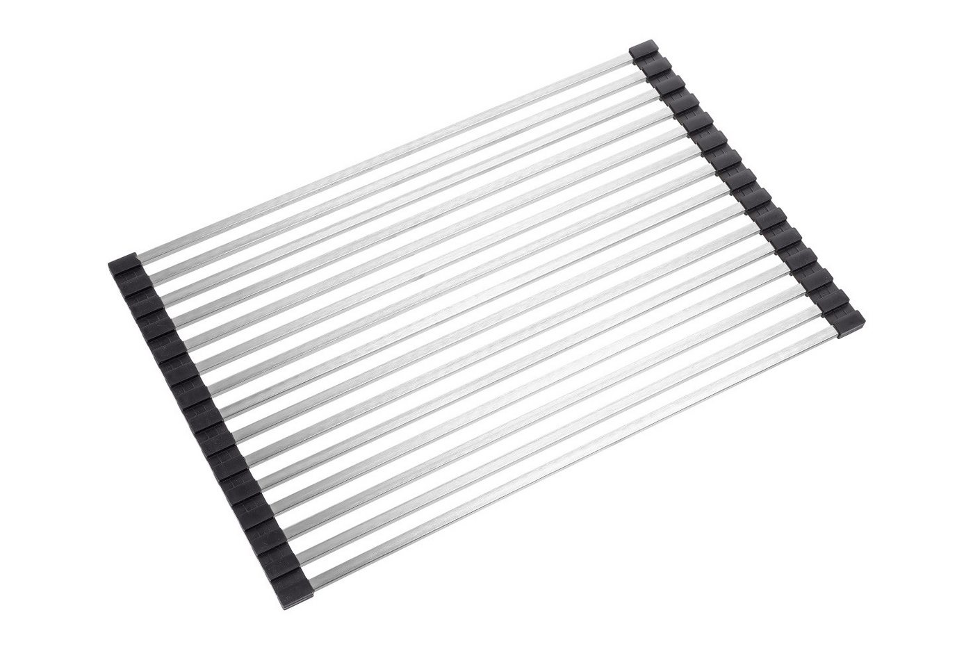 GURARI Küchenarmatur RM-2845 (1-St) Aufrollbare Abtropfmatte, Silikon + Edelstahl, 285x450 mm von GURARI