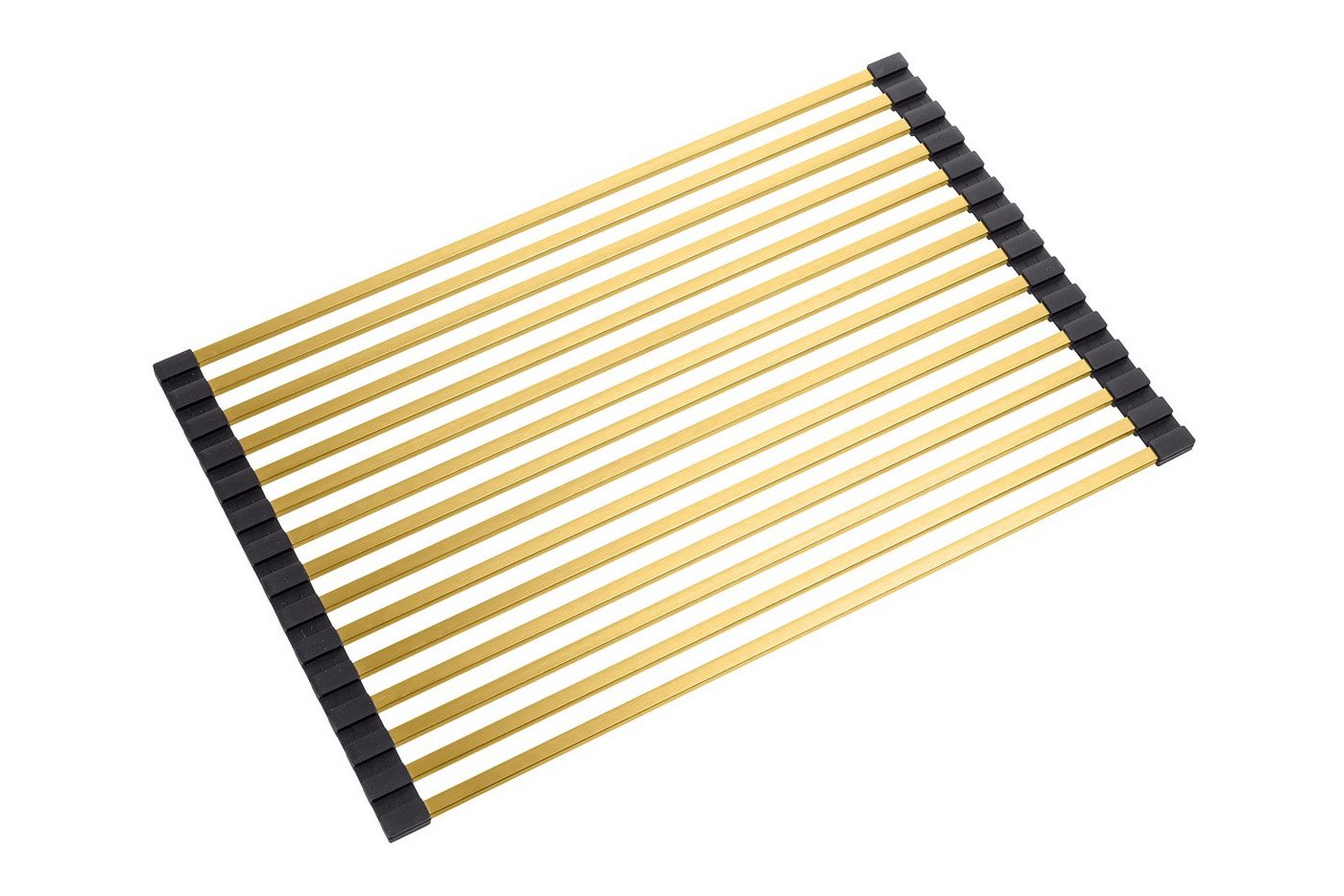 GURARI Küchenarmatur RM-2845-G/ (1-St) Aufrollbare Abtropfmatte, Silikon + Edelstahl, 285x450 mm von GURARI