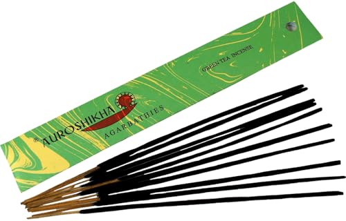 GURU SHOP Auroshikha Räucherstäbchen - Green Tea Incense, 23x3x0 cm von GURU SHOP