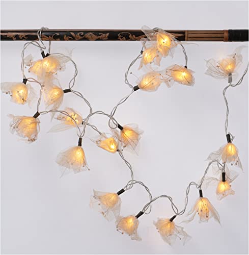 GURU SHOP Batterie Blüten LED Lichterkette mit Skelettblättern 20 Stk. - Beige, Skeletttblätter, 6x6x350 cm, Lichterketten GURU SHOP Batterie Blüten LED Lichterkette mit Skelettblättern 20 Stk. - Beige, Skeletttblätter, 6x6x350 cm, Lichterketten von GURU SHOP