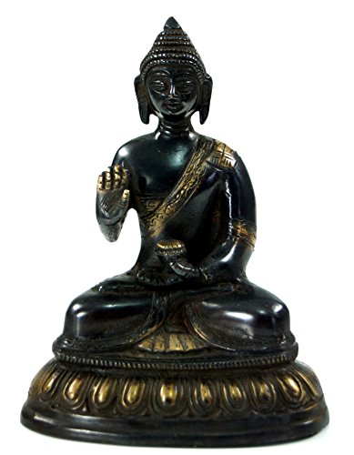GURU SHOP Buddha Statue aus Messing Amoghasiddhi Mudra 16 cm - Modell 1, Grün, Buddhas GURU SHOP Buddha Statue aus Messing Amoghasiddhi Mudra 16 cm - Modell 1, Grün, Buddhas von GURU SHOP