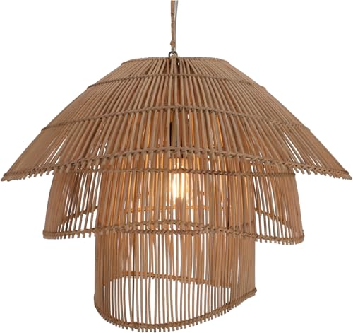 GURU SHOP Deckenlampe/Deckenleuchte, in Bali Handgemacht aus Naturmaterial, Rattan - Modell Hidalgo, 38x55x48 cm von GURU SHOP