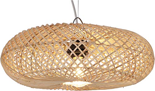 GURU SHOP Deckenlampe/Deckenleuchte, in Bali Handgemacht aus Naturmaterial, Rattan - Modell Marbella 38 cm, Hängeleuchten aus Natürlichen Materialien von GURU SHOP