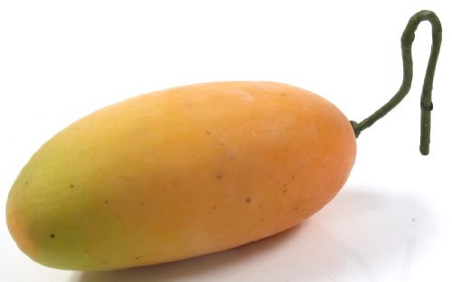 GURU SHOP Dekofrucht - Mango, Gelb, 14x7x6 cm, Dekoobjekte von GURU SHOP